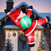 Glimin climbing Santa front view showing festive look and clear holiday impact