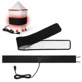 Glooglitter front view of wrap showing compact heated bucket strap benefit