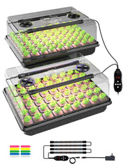 GLOWRIUM front view of complete tray showing LEDs and dome for easy setup