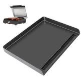 GLOWYE griddle plate front view showing full cooking surface benefit even searing