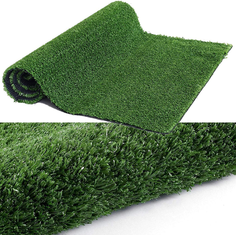 Goasis Lawn front packaging showing full 7x12ft turf and dimensions benefit easy selection