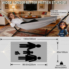 GOCAN compact folded hammock in drawstring bag for easy transport and storage