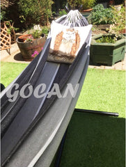 GOCAN hammock in use with two people enjoying sturdy comfortable support outdoors