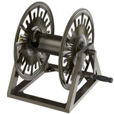 GOFORWILD front view wall-mounted reel showing tidy hose storage and durability