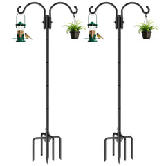 GOFORWILD front view of assembled shepherd hook showing stability and height