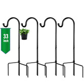 GOFORWILD shepherd hook front view shows sturdy design and curb appeal