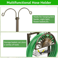 GOFORWILD side profile with 150ft 5/8" hose demonstrating tidy storage benefit