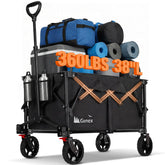 Gonex front view showing large 220L cargo area and durable build benefits portability