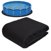 Gonioa front view of 10 ft pool pad showing full round shape and protective layer