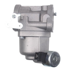 goodbest carburetor beside a ruler and label showing size and compatible John Deere models