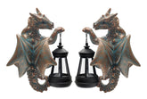 Goodeco front view of dragon tree hugger statue showing decorative detail and curb appeal