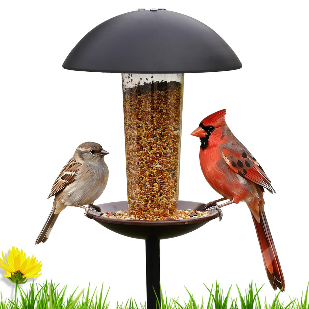 Goodeco feeder front view showing durable design and easy refill