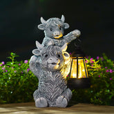 Goodeco Highland Cow front view showing decorative detail and curb appeal