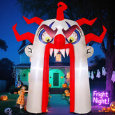GOOSH clown archway front view showing dramatic entrance and curb appeal