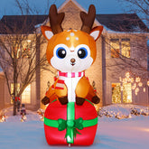 GOOSH front view of deer on box showing LED glow and curb appeal