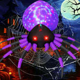 GOOSH front view of inflated spider showing dramatic yard presence and curb appeal