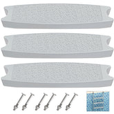 Goovilla front view of three grey replacement steps showing universal fit and sturdy design