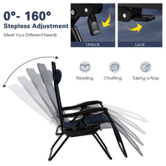 Goplus folded compact chair ready for storage and easy transport