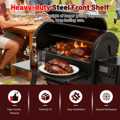 GORGERILA installed on Weber Searwood 600XL improving workflow benefit