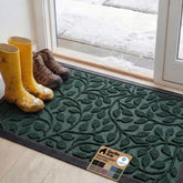 GORILLA GRIP mat front packaging showing green leaves design and durable build