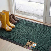 GORILLA GRIP front view green palm mat protecting entryway and enhancing curb appeal