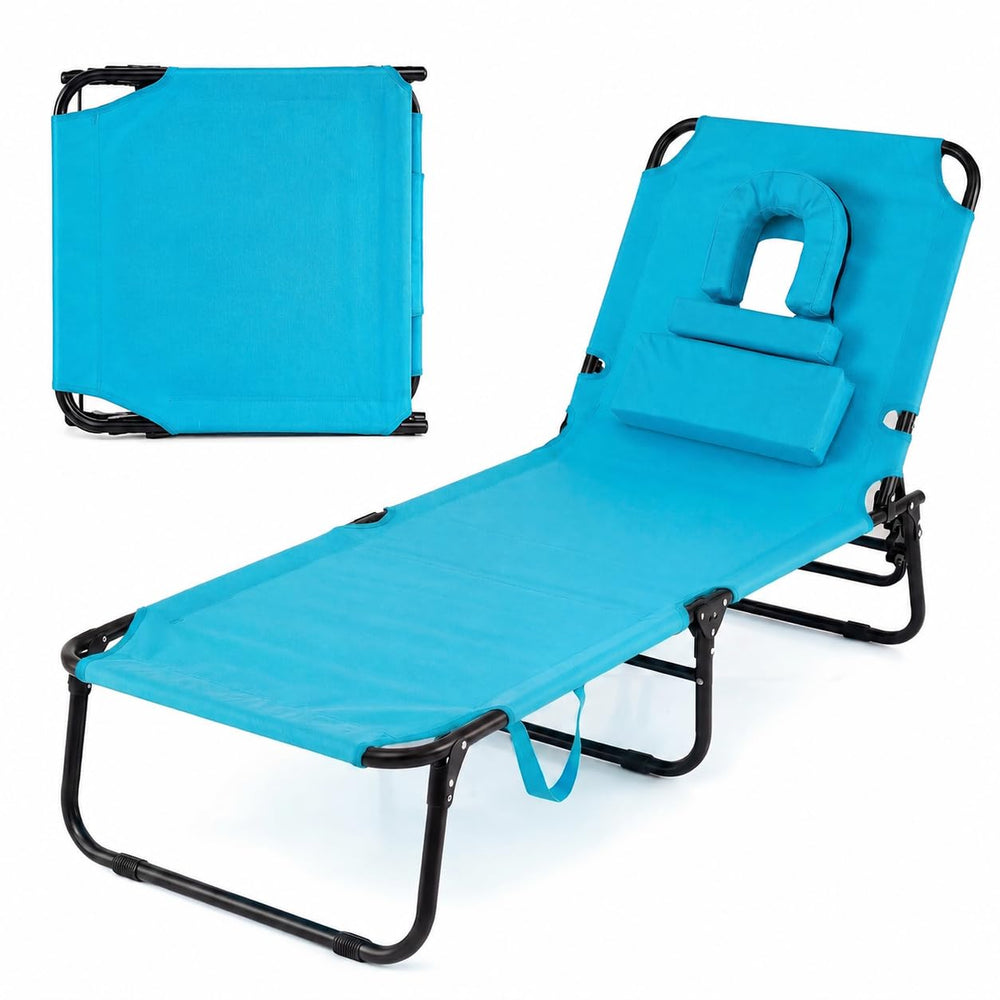 gotoplay front view navy showing full lounger and navy fabric comfort