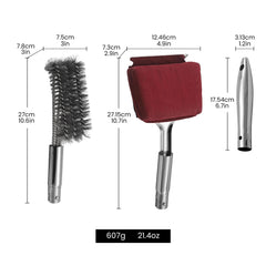 Gourmet Easy stainless-steel handle close-up for durable grip benefit