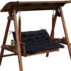 GPPSUNGD front view bench cushion showing neat fit and sleek black look