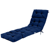 GRAFFY front view navy lounge cushion showing full-length comfort and weather resistance