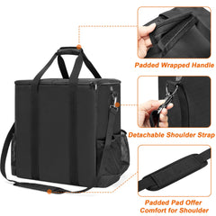 GRAOSO side mesh pockets filled with utensils for organized storage