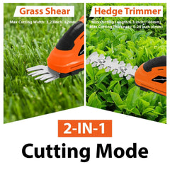 GRASSTIGON close-up of adjustable head locked at an angle for improved reach and comfort