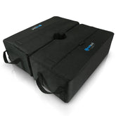 Gravipod DUO front view showing square bags and neat low-profile placement increasing safety