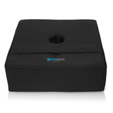 Gravipod front view showing square base and low-profile fit for stability