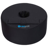 Gravipod front view showing compact round profile and secure fit benefit