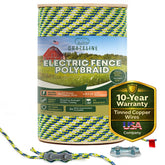 Grazeline coil front view showing full 1000ft rope and bright color visibility