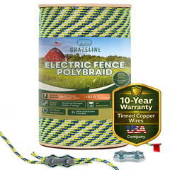 Grazeline coil front view showing full 1000ft rope and bright color visibility