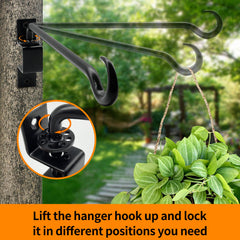 Greemov installed with hanging plants demonstrating space-saving display benefit