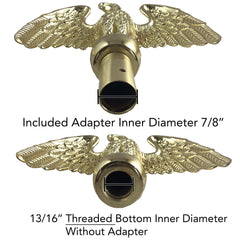 Green Grove eagle side profile highlighting wingspan and compact height for visibility