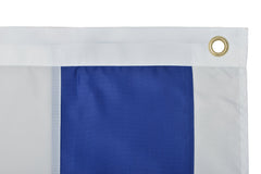 Green Grove brass-plated grommets and quadruple stitching visible for secure mounting