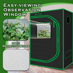 Green Hut heavy-duty zipper and double-stitched seam preventing light leaks and durability
