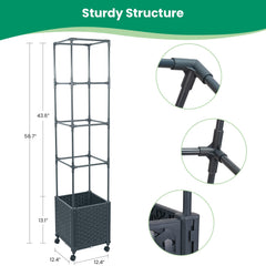 GREEN MOUNT lockable casters image demonstrating easy mobility and stability