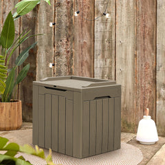 Greesum lid and lock detail highlighting secure storage advantage