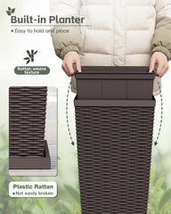 Greesum close-up texture highlighting rattan weave finish and durable surface
