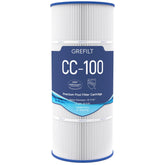 Grefilt CC100 front view showing cartridge, confirms correct fit and easy replacement