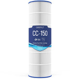 Grefilt CC150 front view showing pleated cartridge for reliable filtration