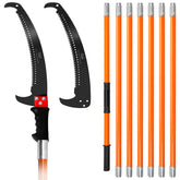 Grefinity pole saw full-length view showing reach and stability