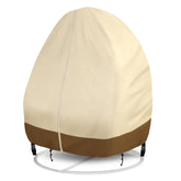 GREHABOR front view of double egg chair cover protecting swing