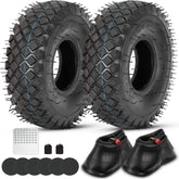 GREHUA front view of tire and tube showing complete replacement kit benefit