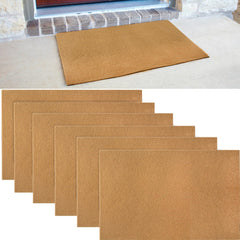 GRETJOB front view of blank doormats showing neutral color and clean look for easy styling