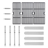 Grill Valueparts full kit laid out showing grates and burners, clearly organized for easy replacement